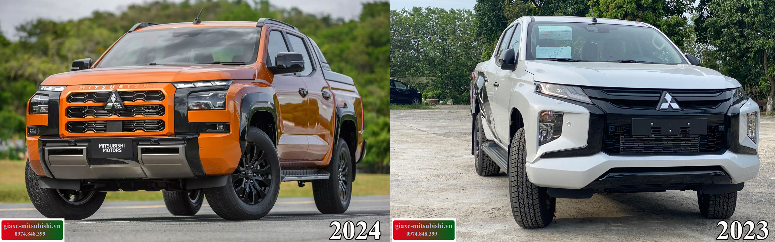 So sánh xe bán tải Triton 2024