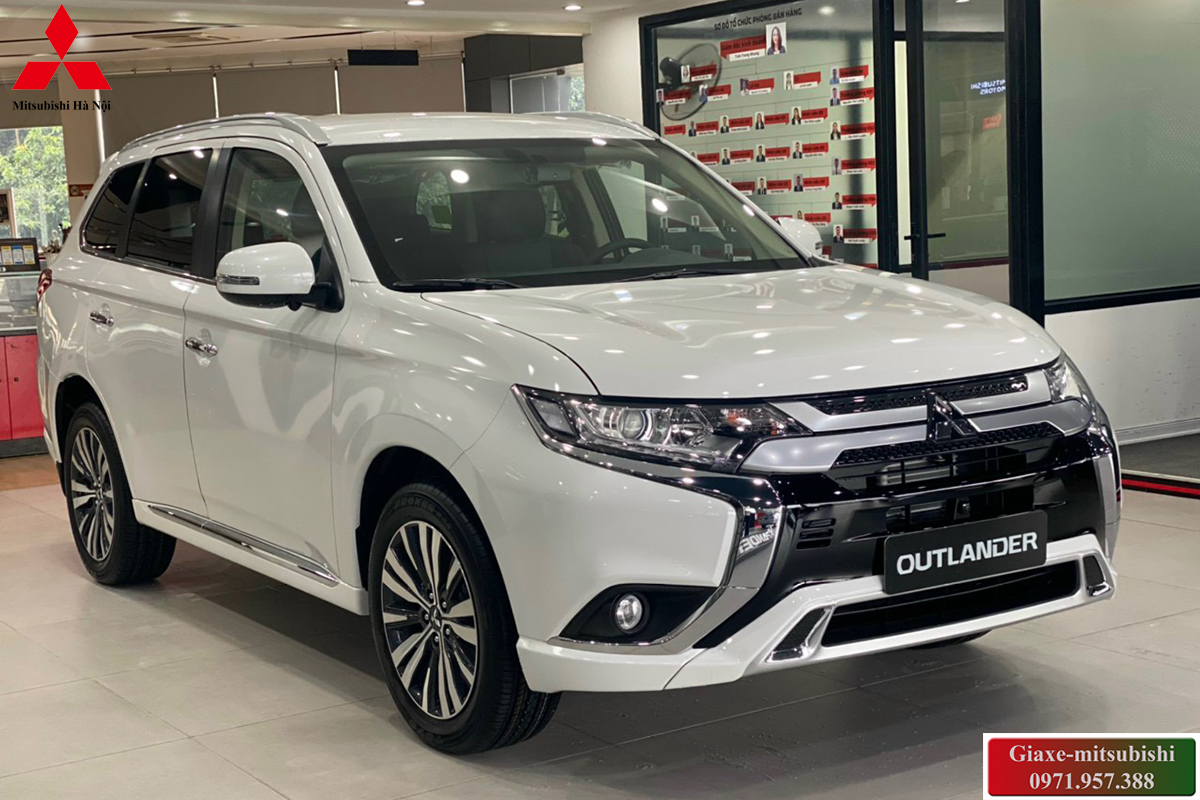 xe mitsubishi outlander 2024 cvt màu trắng