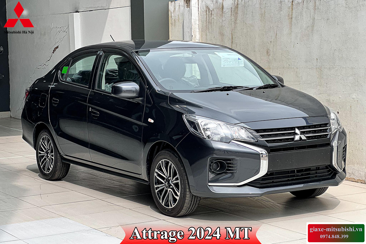 mitsubishi Attrage 2024 số sàn màu xám xanh