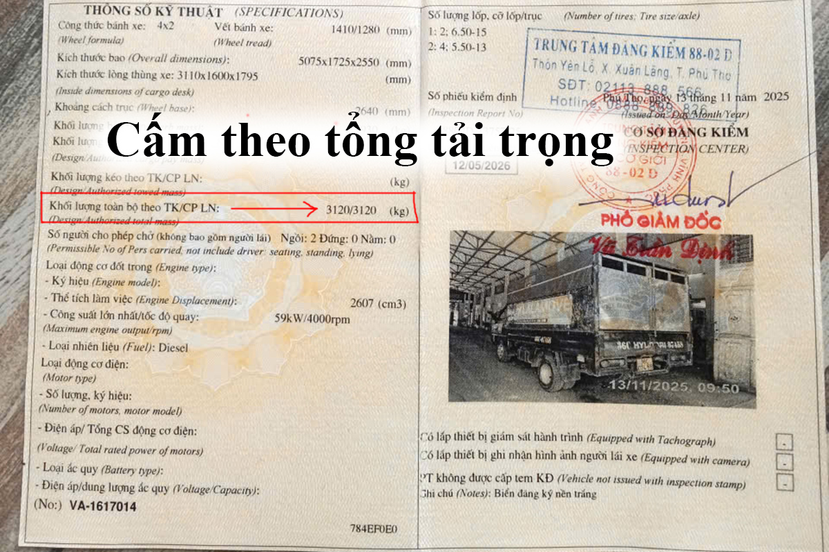 Cấm xe tải có tổng tải trọng trên 2 tấn vào nội thành Hà Nội.