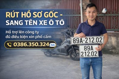 Rút hồ sơ và đăng ký sang tên xe ô tô cũ